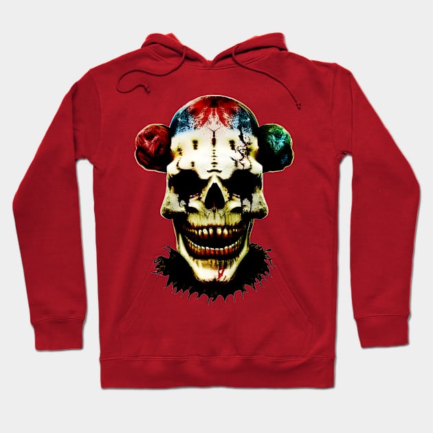 Horror Skull Clown Hoodie by Ravenglow